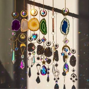 crystal suncatcher, window decor, bedroom decor